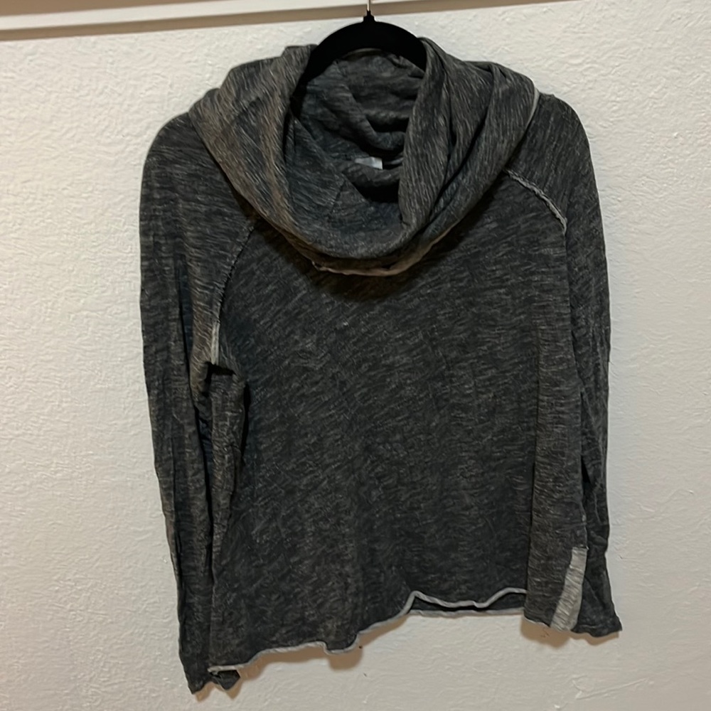 Free People FP Women’s Beach One Body Cocoon Cowl Neck Pullover Sweater Gray OS